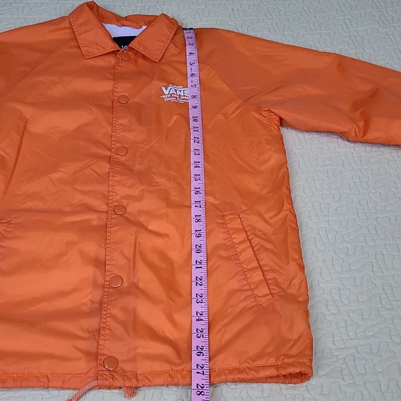 Vans Torrey OTF logo snap button Coach windbreaker jacket size S - Picture 7 of 8